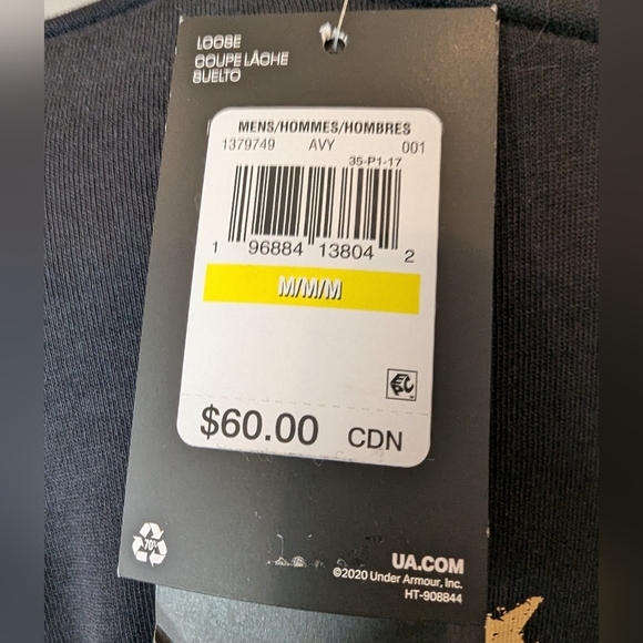 NWT UA Men's Project Rock Heavyweight Short Sleeve shirt - Picture 4 of 17